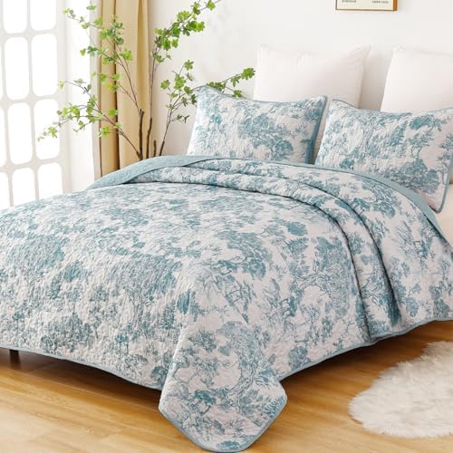 WONGS BEDDING Botanical Quilt Set King Size