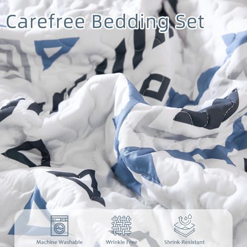 Drucon Boho Aztec Quilt Set 3 pcs King Size