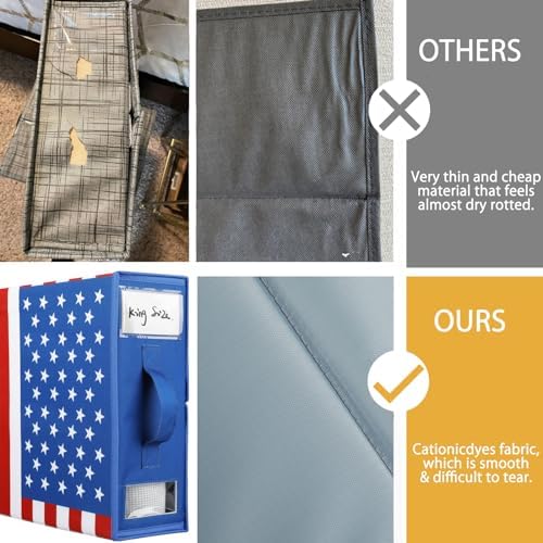 CosyBreeze 4 Pack Bed Sheet Organizer with Zipper and Label Cards