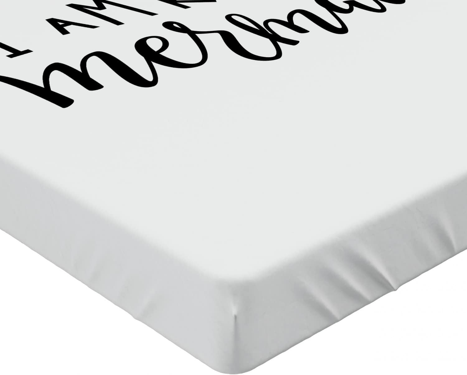 Ambesonne Mermaid Fitted Sheet for Kids California King Set