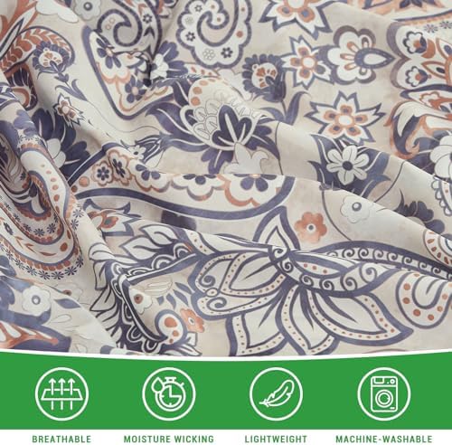 Gogreen Cal King Sheet Set 4PC Deep Pocket Paisley