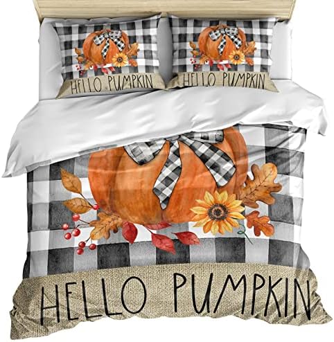 OComster California King Duvet Cover Set Thanksgiving