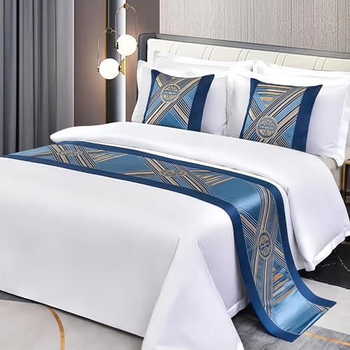 Luxury Polyester Bed Runner Scarf with Quilted Design