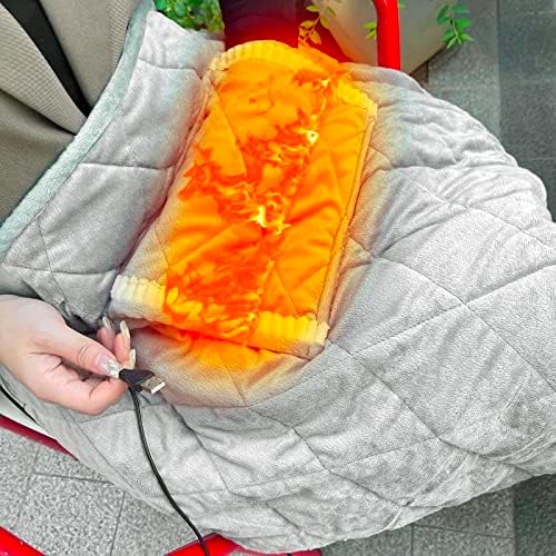 USB Heated Blanket Throw for Home and Outdoor Use