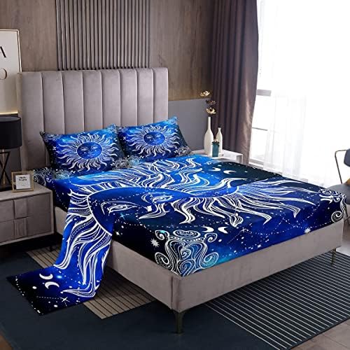 Boho Paisley Floral Sheet Set Queen Size