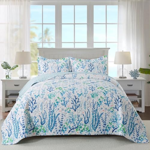 Travan Beach Quilt King Size Set with 2 Shams