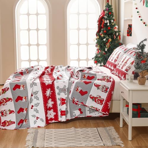 Jarson 3-Piece Christmas Quilt Set King Size