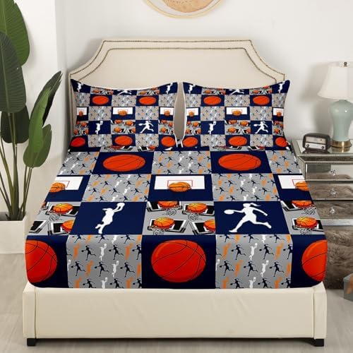 Erosebridal Basketball Bed Sheet Set Full Size