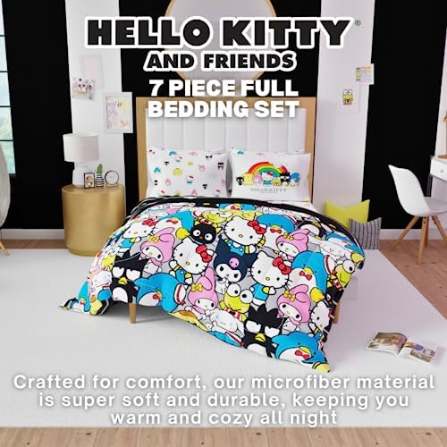 Franco Hello Kitty Friends 7 Piece Comforter Set