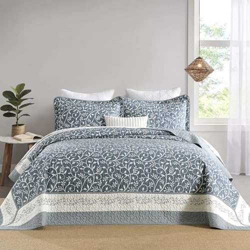 SahSahCasa 120x120 Cal King Reversible Bedspread Set 1