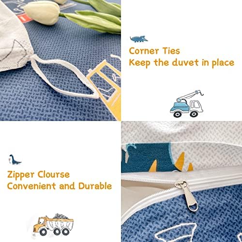Dinosaur Kids Duvet Cover Set Twin
