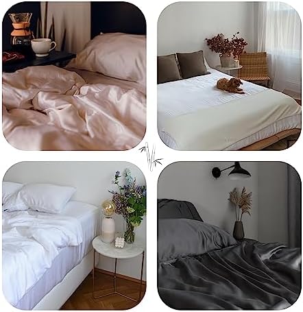 ettitude Organic Bamboo Lyocell Sheet Set Twin-Slate 1