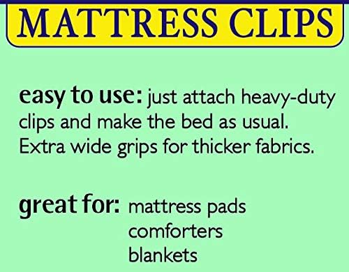 FRESH IDEAS Mattress Clips 4-Pack Sheet Fasteners for Adjustable Beds 1