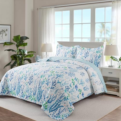Travan Beach Quilt King Size Set with 2 Shams