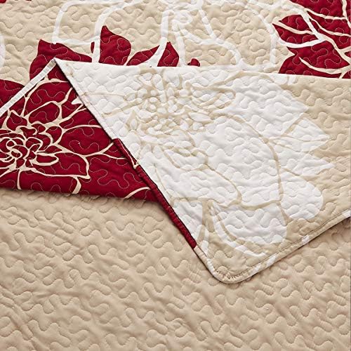 Royal Tradition Helena-Burgundy Reversible Coverlet Set 1