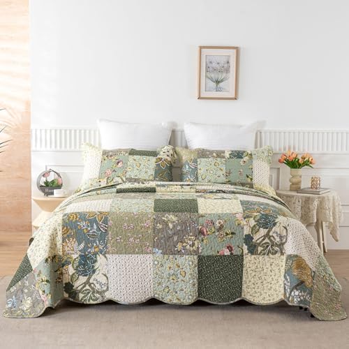 YAYIDAY Oversized King Bedspread Quilt Set 100 Cotton
