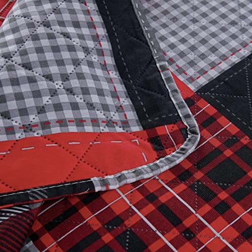 MINCHI King Size Bear Quilt Set with Pillowshams
