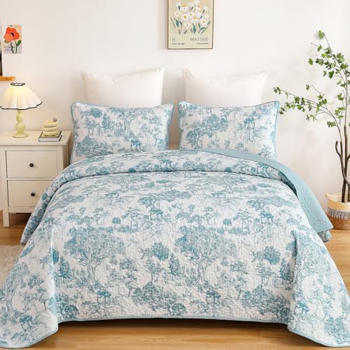 WONGS BEDDING Botanical Quilt Set King Size