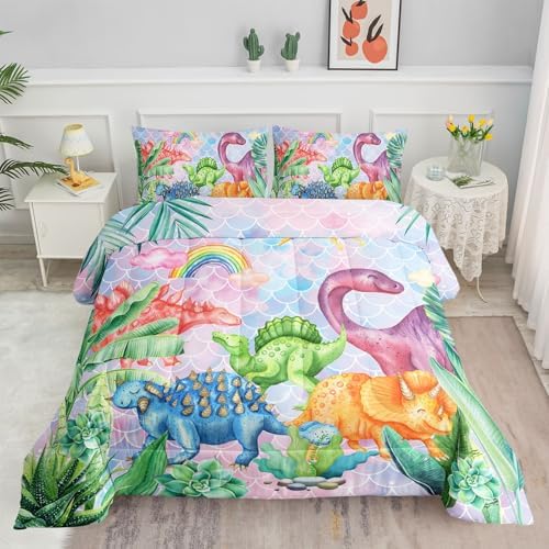 Smell Sunshine Comforter Set Dinosaur Print Twin