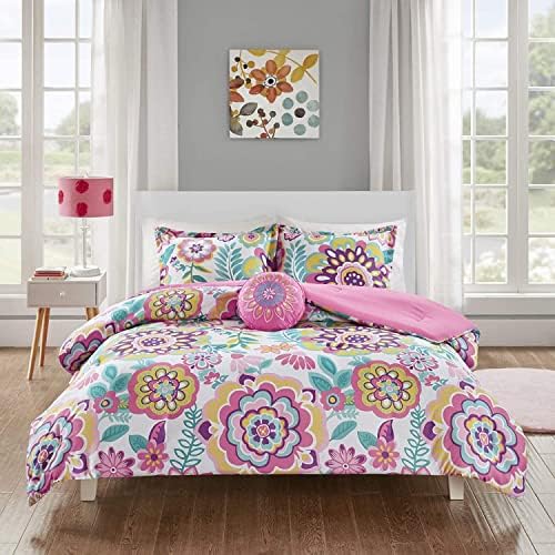 Mi Zone Camille Comforter Set 3 Piece TwinXL Pink Floral Bedding