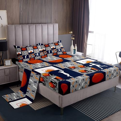 Erosebridal Basketball Bed Sheet Set Full Size