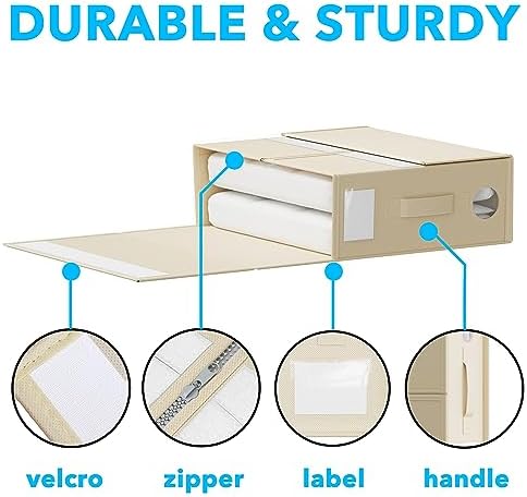GZOOGHOME 4 Pack Sheet Organizers Storage
