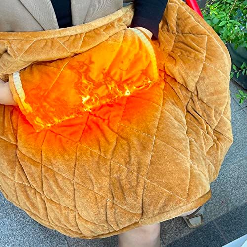 Soft Fluffy Heated Lap Blanket for Bed and Chair
