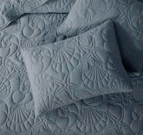 WDCOZY Coastal Beach King Quilt Set