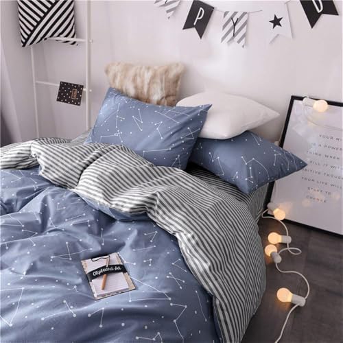 VM VOUGEMARKET Kids Duvet Cover Set Twin Blue 1