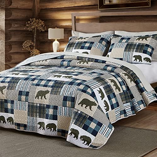 UMCHORD Queen Quilt Set with Reversible Design