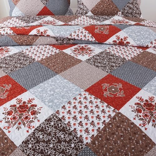 HoneiLife Quilt Set King Size - Amaranth Red