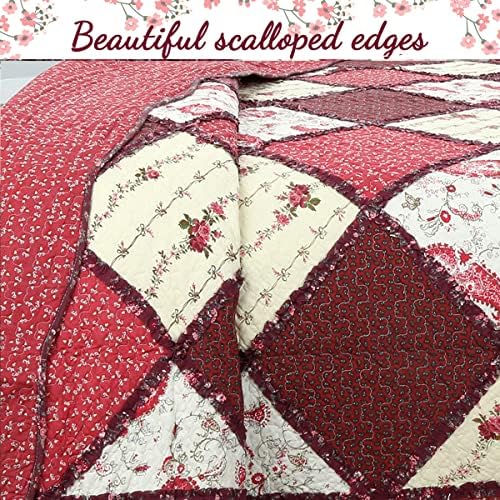Cozy Line 100 Cotton Reversible Bedding Quilt Set