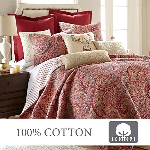 Levtex Home Spruce Red Quilt Set - King Size