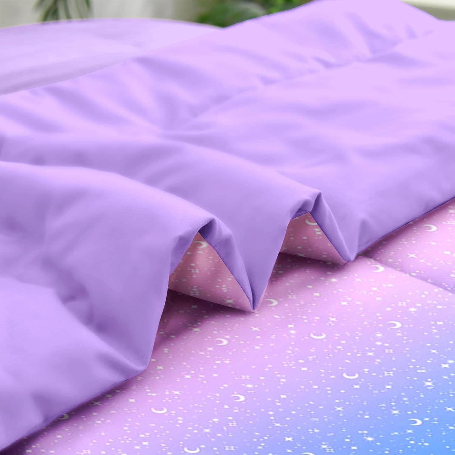 Pamnest Comforter Set Queen Size Star Pattern 7 Pcs