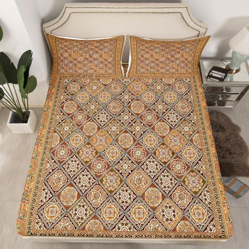 Feelyou Boho Paisley Sheet Set Twin Size Kids