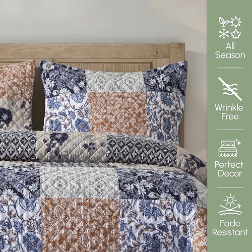 Elegant Comfort King Size Reversible Quilt Set