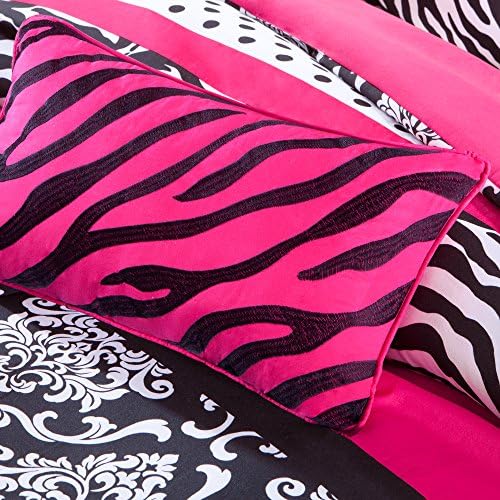 Mi Zone Comforter Set - Zebra Pink 4 Piece