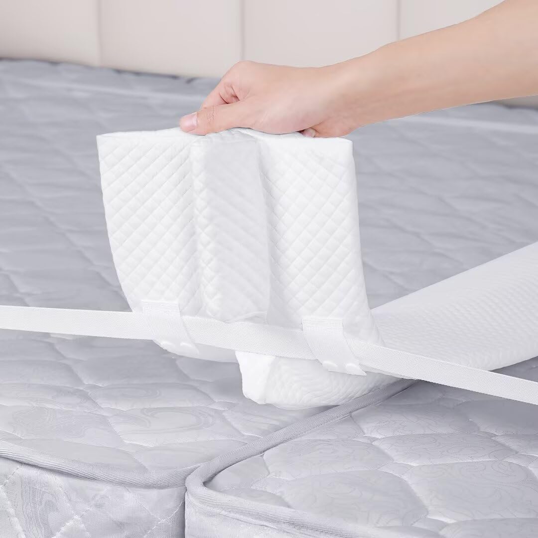 WINSOON Twin to King Bed Bridge - 12 Inch One Piece Foam Converter