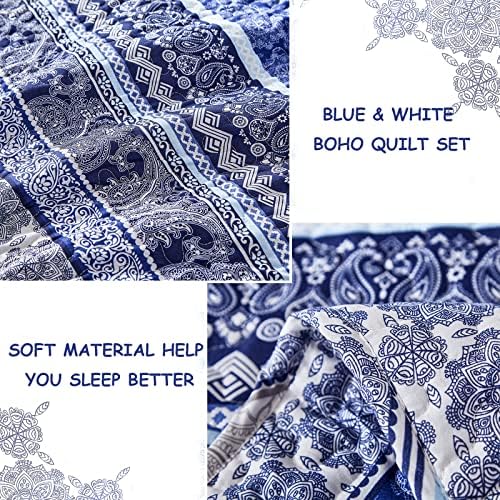 WONGS BEDDING Boho Quilt Set Queen Size 1