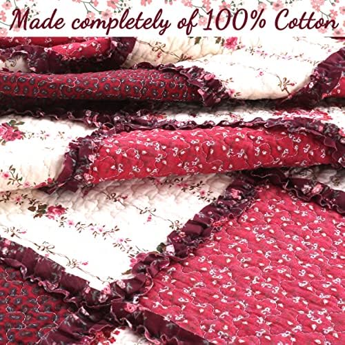 Cozy Line 100 Cotton Reversible Bedding Quilt Set