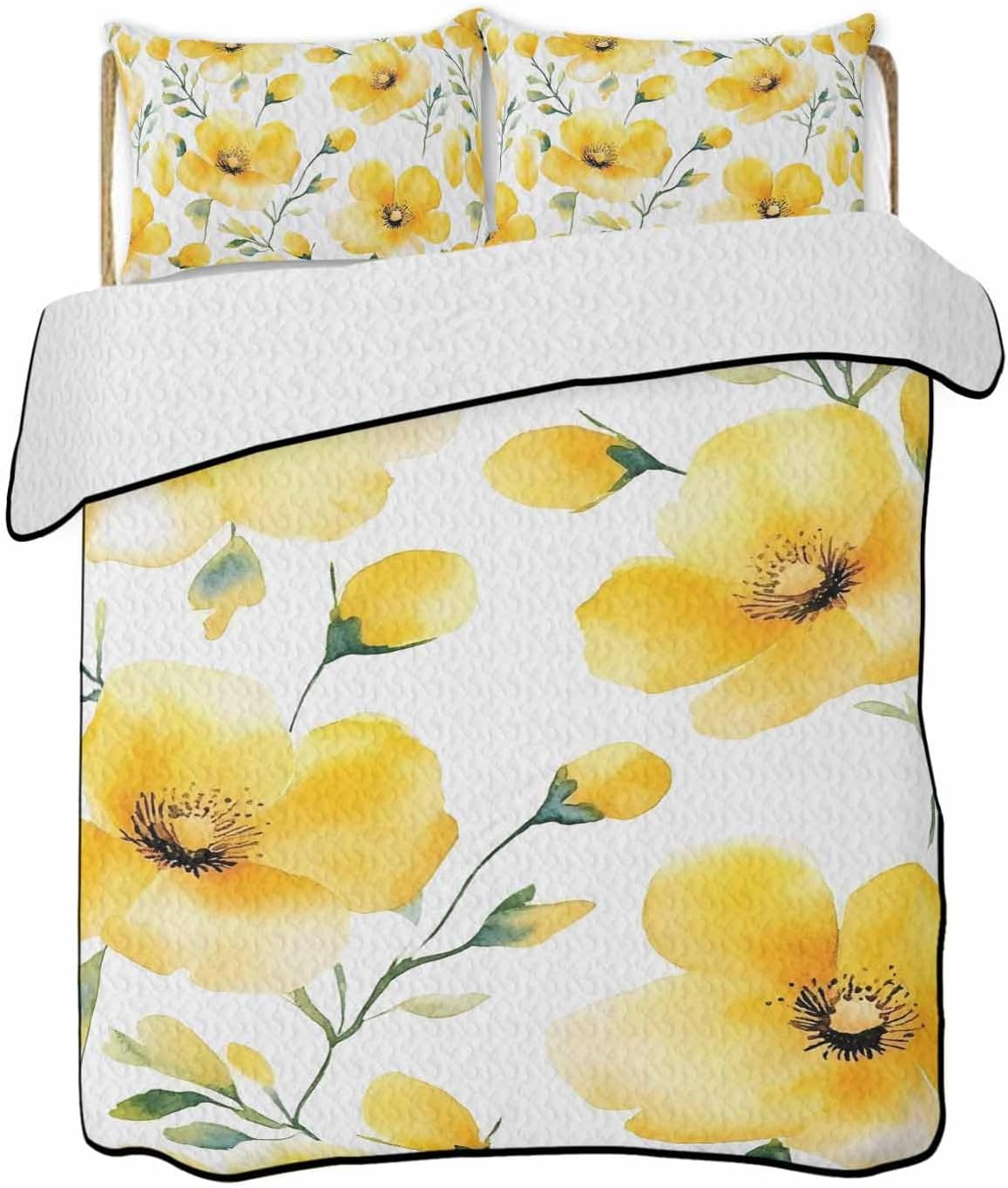 TocaHome Summer Quilt Set Twin XL 68x98 Inch
