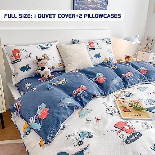Dinosaur Kids Duvet Cover Set Full Size 100 Cotton