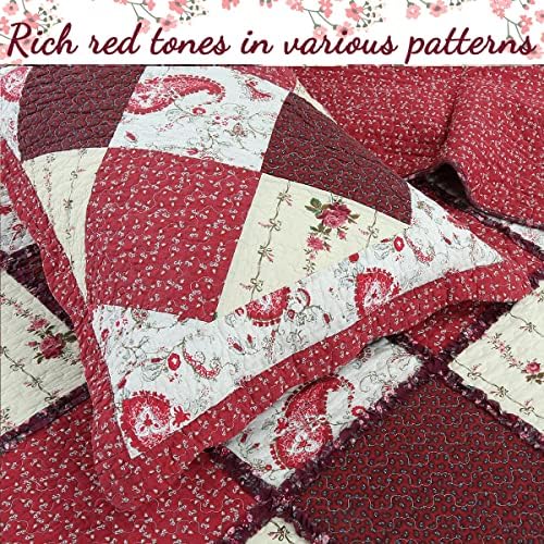 Cozy Line 100 Cotton Reversible Bedding Quilt Set