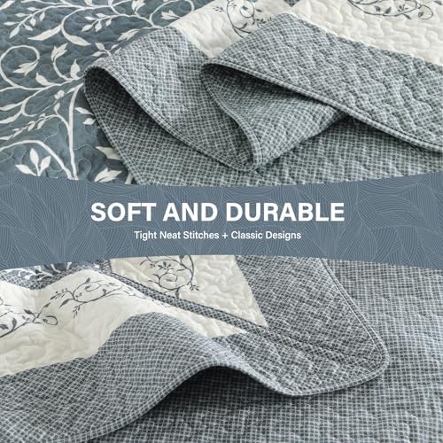 SahSahCasa 120x120 Cal King Reversible Bedspread Set 1