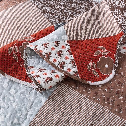HoneiLife Quilt Set King Size - Amaranth Red