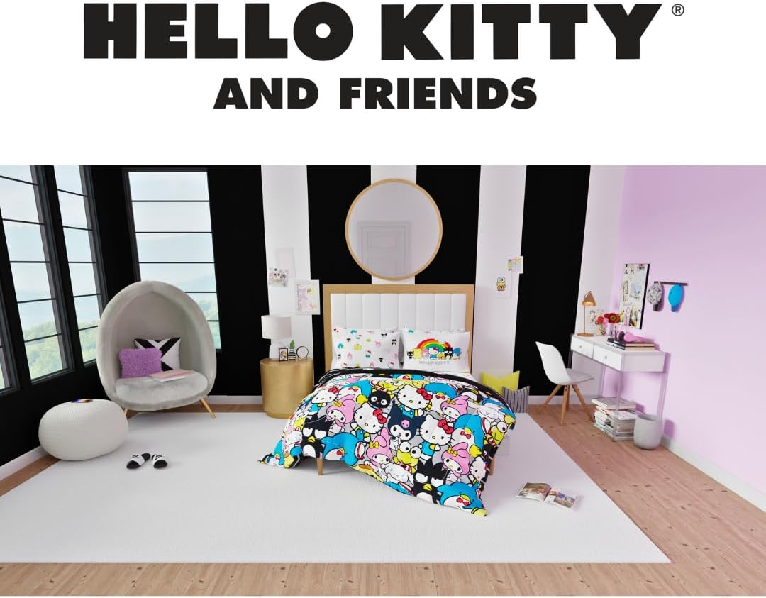 Franco Hello Kitty Friends 7 Piece Comforter Set