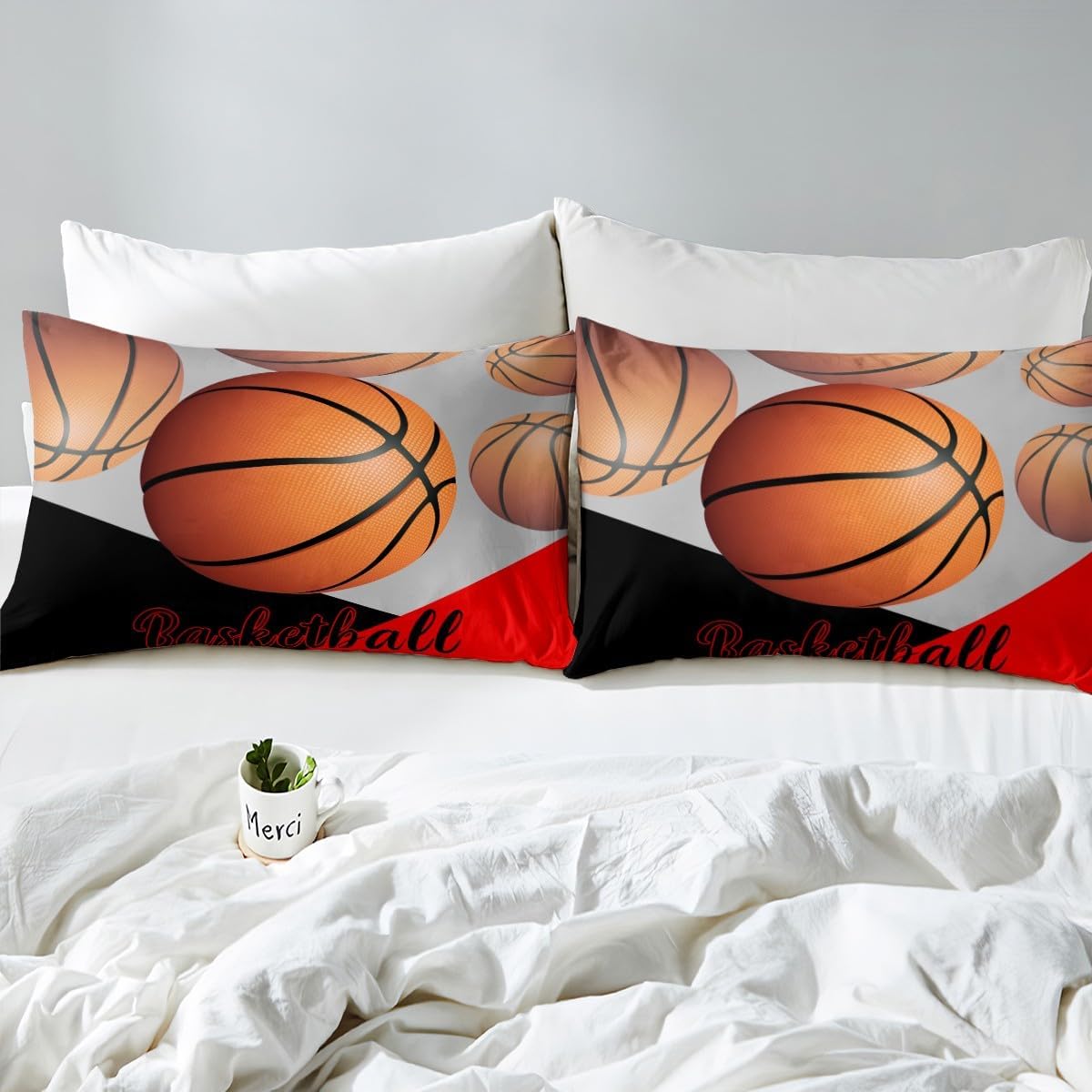 Erosebridal Basketball Fitted Sheet Set