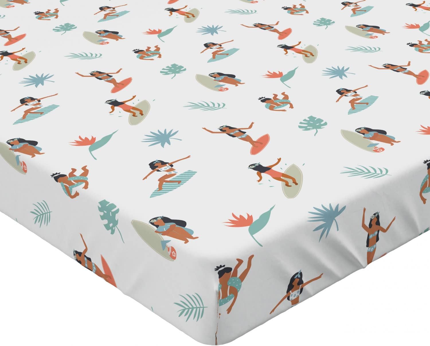 Ambesonne Hula Girl Fitted Sheet - California King