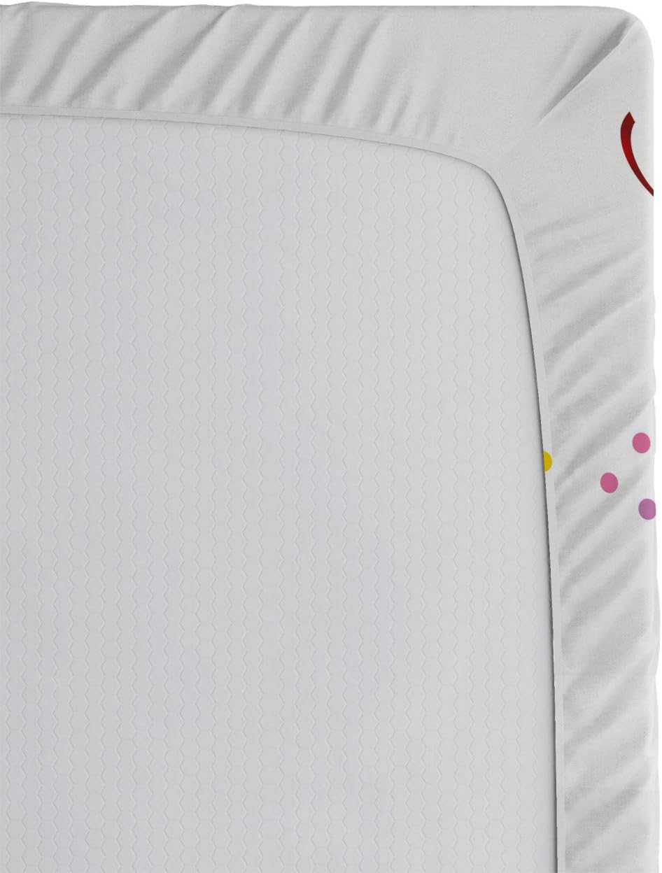 Ambesonne Birthday Party Fitted Sheet - Orange and Pink