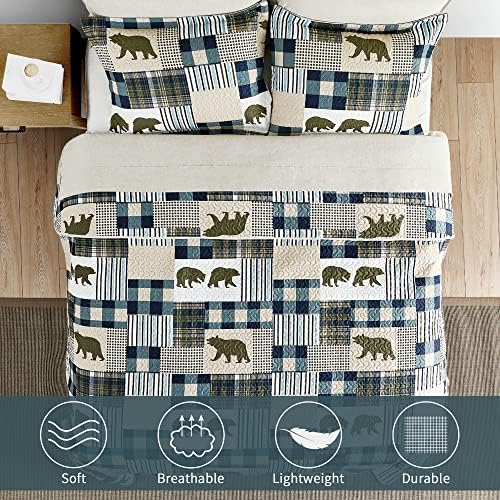 UMCHORD Queen Quilt Set with Reversible Design